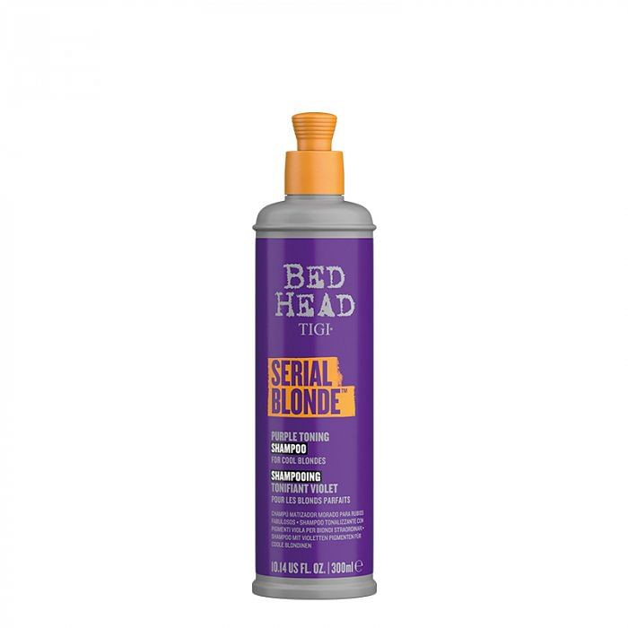 TIGI BED HEAD SERIAL BLONDE PURPLE TONING SHAMPOO 400 ml -Shampoo antigiallo per capelli biondi/grigi